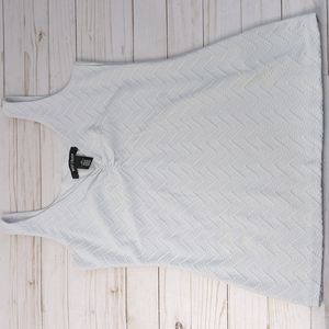 White House Black Market Formal Textured V neck Tank w/ lining Size XS